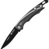 TRUE Slip Joint Folding Knife 1.9" Black Oxide Blade Gray Handle