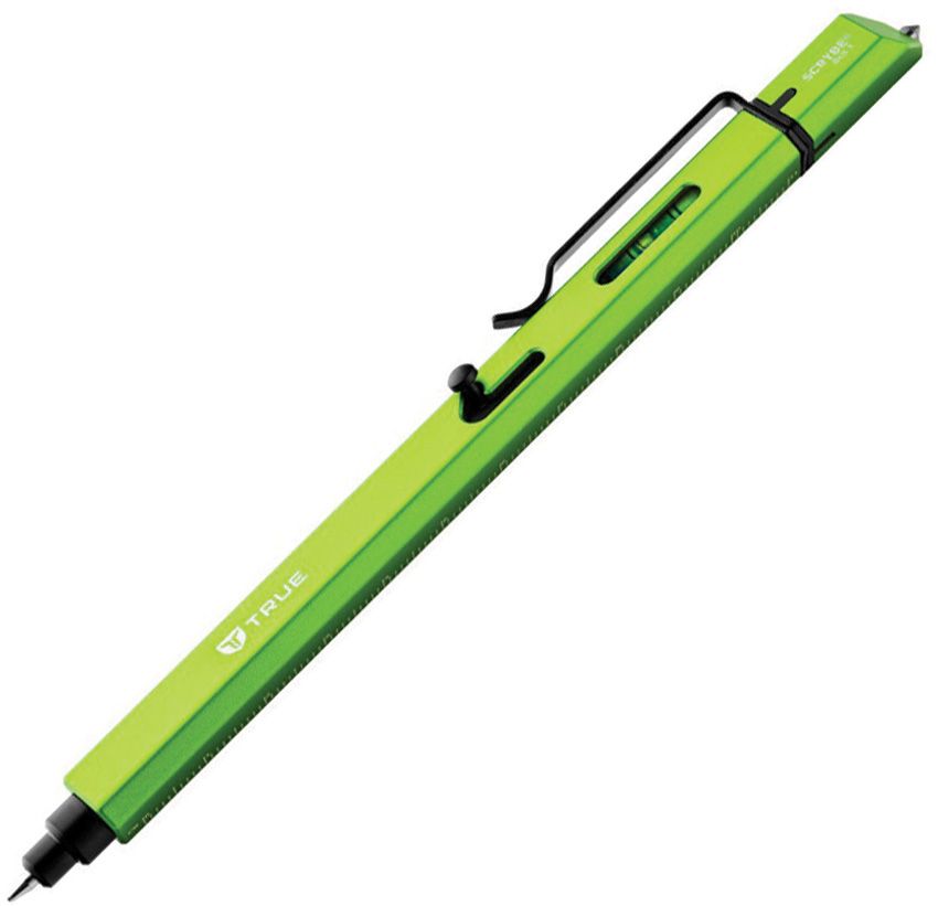 TRUE Scrybe Bolt Multi-Tool Pen, 5.88" Green Aluminum