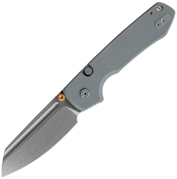 Vosteed Raccoon Top Linerlock 3.25" Folding Knife Gray G10