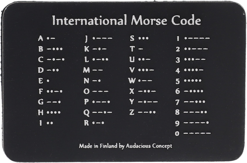 AuCon Morse Code Patch 1.75" x 1.25" Velcro Back