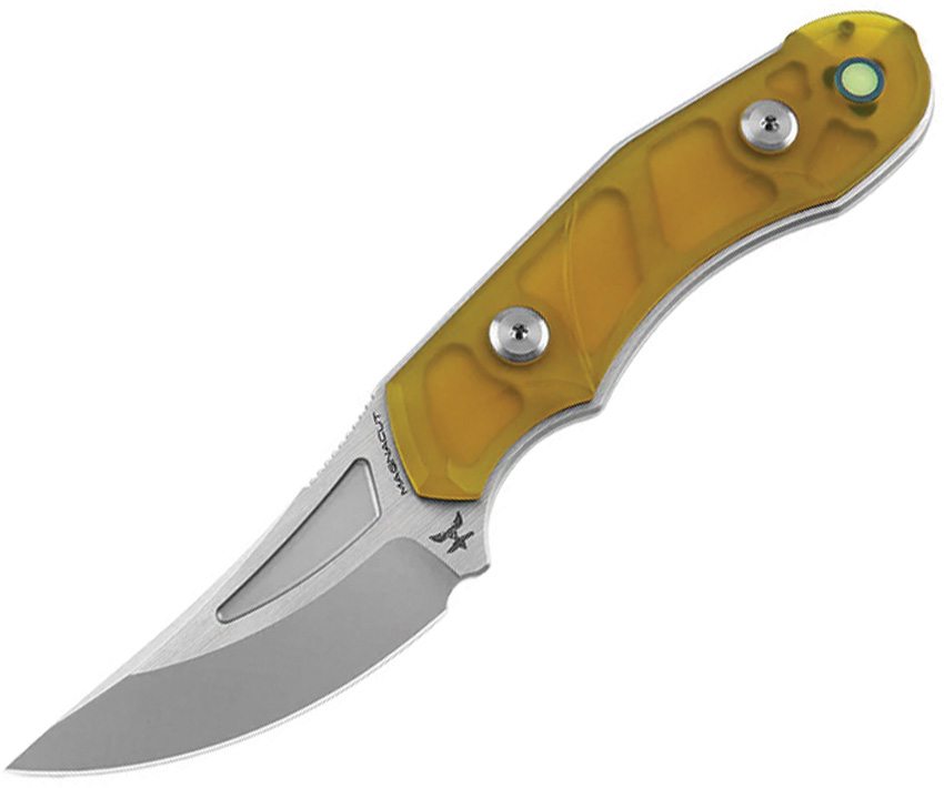 AuCon Fanglet Fixed Blade Knife CPM MagnaCut 2.4" Ultem