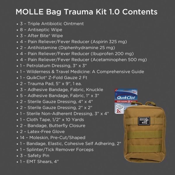 Adventure Medical MOLLE Bag Trauma Kit 1.0 First Aid