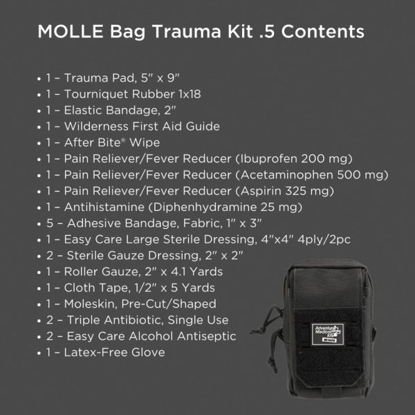 Adventure Medical MOLLE Bag Trauma Kit 0.5 First Aid