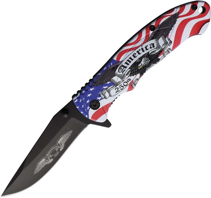 American Hunter 250th Anniversary Linerlock Folding Knife 3.5" Blade