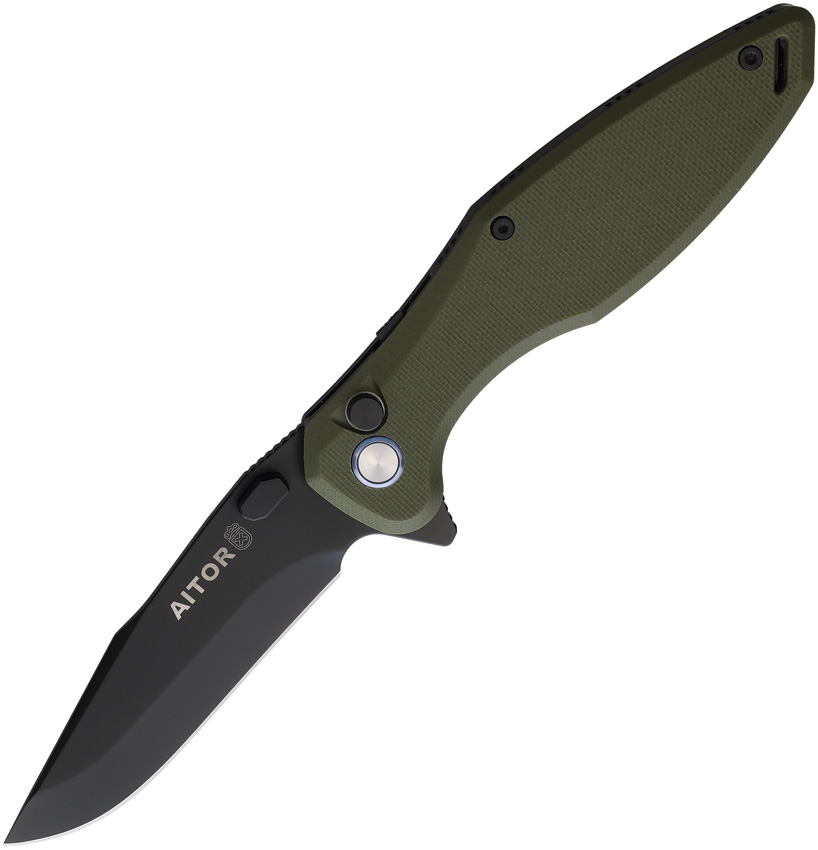 Aitor Koloss Buttonlock Folding Knife Green G10