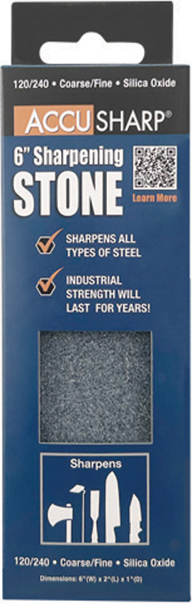 AccuSharp 6" Two-Sided Sharpening Stone Coarse/Fine