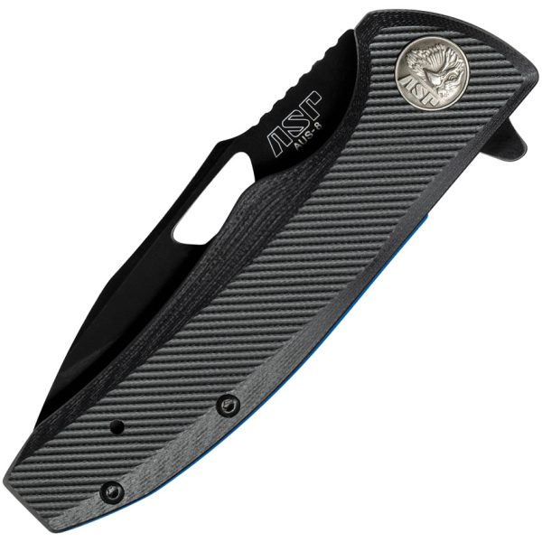 ASP Police Duty Linerlock Folding Knife 3.5" AUS-8 Black