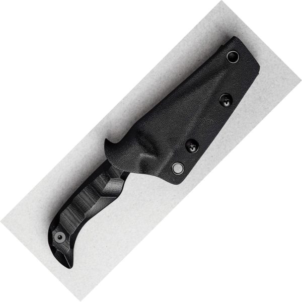 AUX001BK_add_02 Auxiliary Manufacturing Deadhead Pocket Bowie Fixed Blade 3" Black