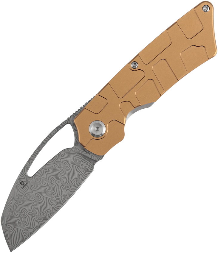 Tenable Knives Goblin L Linerlock Damascus Folding Knife