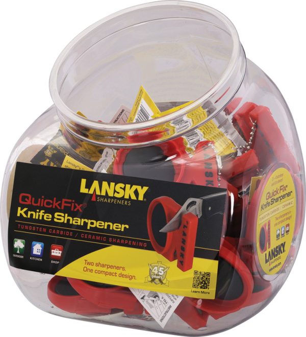 Lansky Quick Fix Bowl 24-Pack Pocket Sharpener w/ Ceramic & Carbide