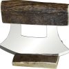 B Merry Ulu Moose Antler 5.75" Mirror Finish 440 Stainless Fixed Blade