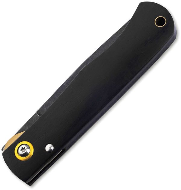 Boker Plus Rusticus Linerlock Folding Knife Ebony 3.25" Black Stonewash