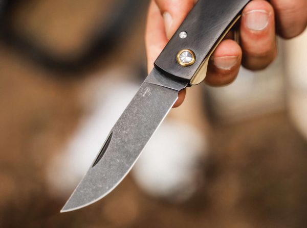 Boker Plus Rusticus Linerlock Folding Knife Ebony 3.25" Black Stonewash