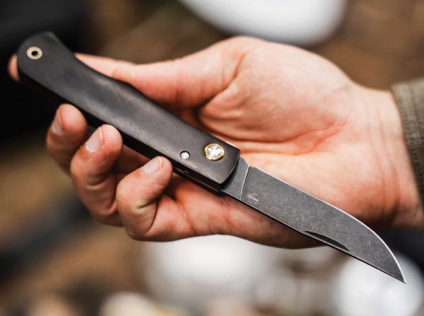 Boker Plus Rusticus Linerlock Folding Knife Ebony 3.25" Black Stonewash