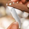 Boker Plus Rusticus Medium Linerlock Folding Knife Beech Wood 2.88"