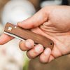 Boker Plus Rusticus Medium Linerlock Folding Knife Beech Wood 2.88"
