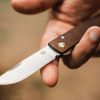 Boker Plus Rusticus Medium Linerlock Folding Knife Beech Wood 2.88"