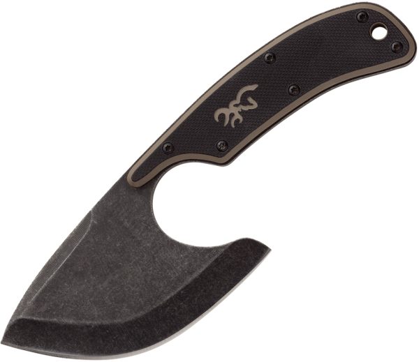 Browning Cutoff Skinner Fixed Blade Knife 3.25" Black Stainless