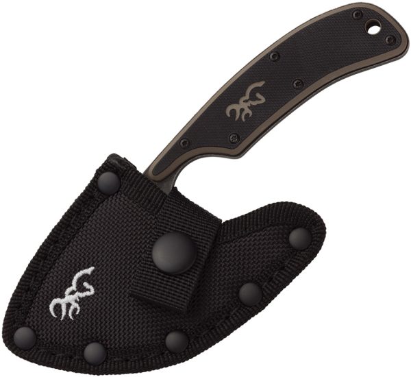 Browning Cutoff Skinner Fixed Blade Knife 3.25" Black Stainless