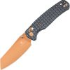 BTKMK06S3 Bestech Cicada's Wing B-Lock Folding Knife 3.13" Bronze PVD Blade Black