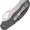 Byrd Gooney Lockback Folding Knife 3.38" Serrated Gray G10