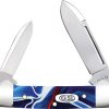 Case Cutlery Small Baby Folding Knife Patriotic Kirinite 2.75 Closed