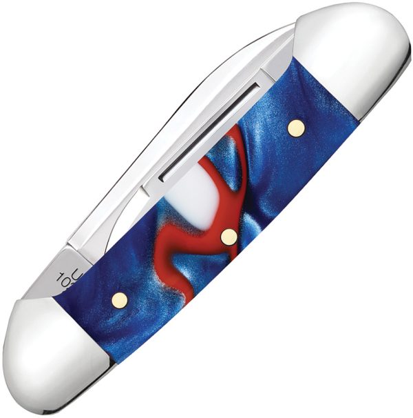 Case Cutlery Small Baby Folding Knife Patriotic Kirinite 2.75 Closed
