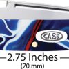 Case Cutlery Small Baby Folding Knife Patriotic Kirinite 2.75 Closed