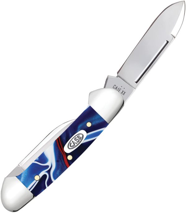 Case Cutlery Small Baby Folding Knife Patriotic Kirinite 2.75 Closed