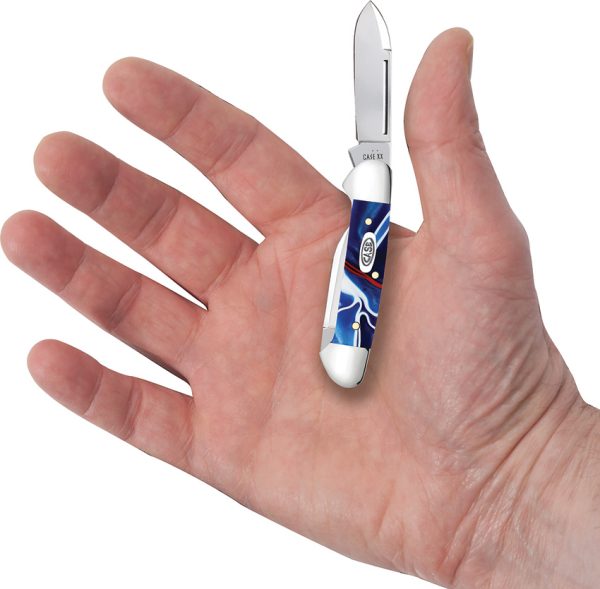 Case Cutlery Small Baby Folding Knife Patriotic Kirinite 2.75 Closed