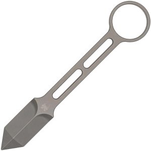 Cobratec Gym Buddy Fixed Blade Knife 1.63" Titanium w/ Sheath