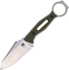 Cobratec Landshark Fixed Blade OD Green 3.38" Stonewash VG-10