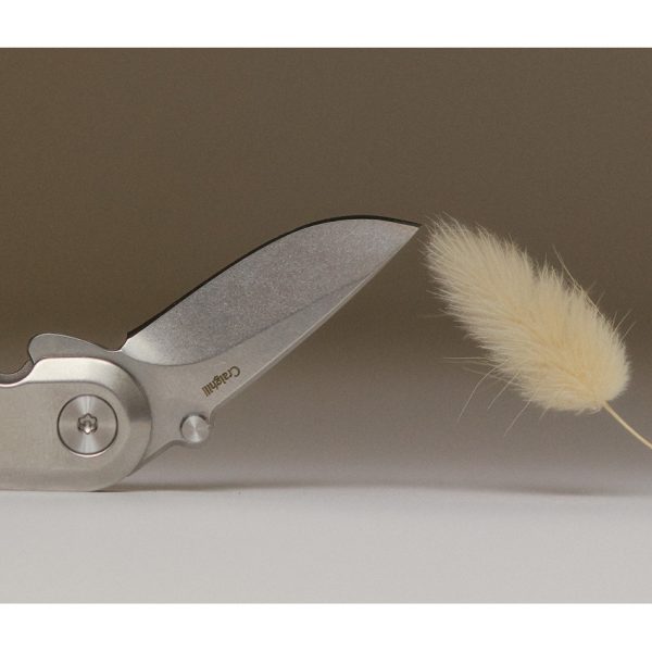 Craighill Lark Framelock Folding Knife 1.5" 12C27 Sandvik Silver