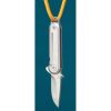 Craighill Lark Framelock Folding Knife 1.5" 12C27 Sandvik Silver