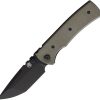 Chaves Knives Redencion 229 Linerlock 3.5" Elmax Green Canvas Micarta