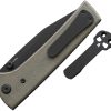 Chaves Knives Scapegoat 229 Linerlock Folding Knife 3.63" Elmax Green