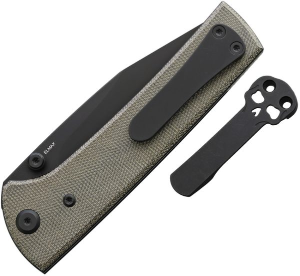Chaves Knives Scapegoat 229 Linerlock Folding Knife 3.63" Elmax Green