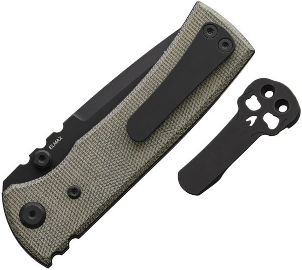 CHAV14460_add_01 Chaves Knives Redencion Street Linerlock Folding Knife 3.13" Elmax Green