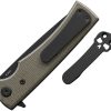 Chaves Knives Liberation Street Linerlock Folding Knife Green Micarta