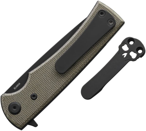 Chaves Knives Liberation Street Linerlock Folding Knife Green Micarta