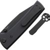Chaves Knives Scapegoat 229 Linerlock Folding Knife 3.5" Black