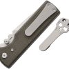 Chaves Knives NTAK Redencion Linerlock Folding Knife Green Micarta