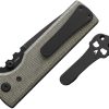 Chaves Knives NTAK Redencion Linerlock Folding Knife 3.5" Elmax Green Canvas