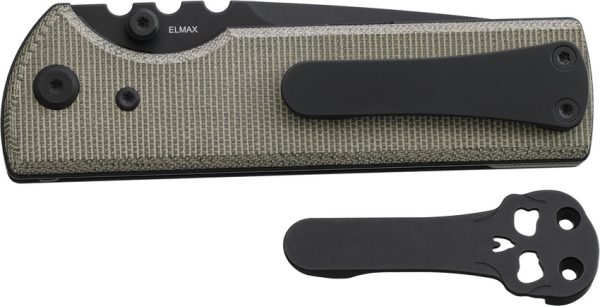 Chaves Knives NTAK Redencion Folding Knife 3.5" Elmax Linerlock Green