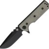 Chaves Knives TAK Redencion Linerlock Folding Knife Green Micarta