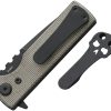 Chaves Knives TAK Redencion Linerlock Folding Knife Green Micarta