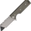 CHAV14478 Chaves Knives C.H.U.B. Flipper Linerlock Micarta Utility Blade Knife