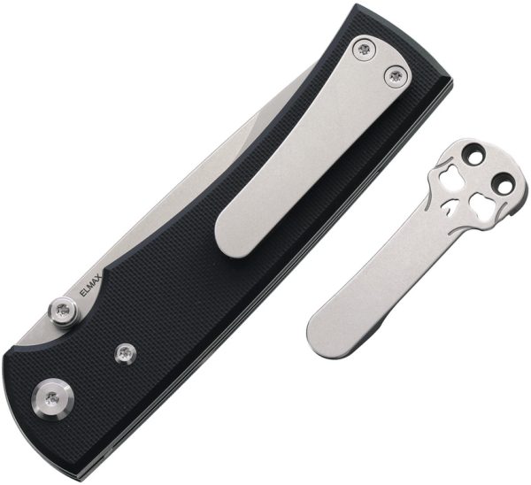 Chaves Knives Liberation 229 Linerlock Folding Knife 3.5" Elmax Black G10