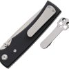 Chaves Knives Liberation 229 Linerlock Folding Knife Elmax Tanto Black G10