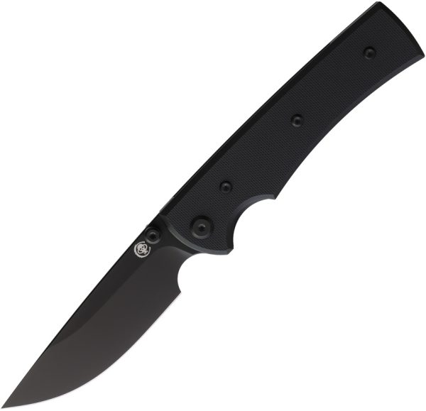 Chaves Knives Liberation 229 Linerlock Folding Knife 3.5" Black